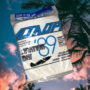 Vintage Jamaica Aviation Day 1989 tee shirt